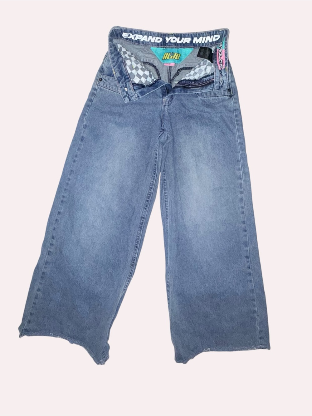 A.LAB Analog Blue Rave Baggy Y2K Skater Jeans
